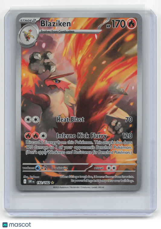 2025 Pokemon TCG Blaziken Destined Rivals #192/182