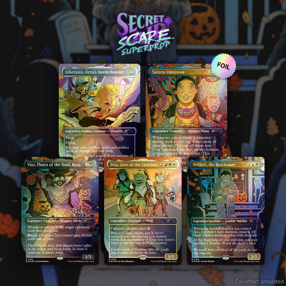 2025 Magic: The Gathering Secret Lair Trick or Treat (Rainbow Foil Edition)