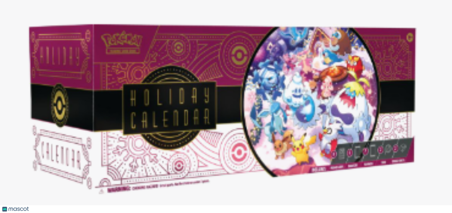 2025 Pokemon Scarlet & Violet Holiday Calendar Hobby Box