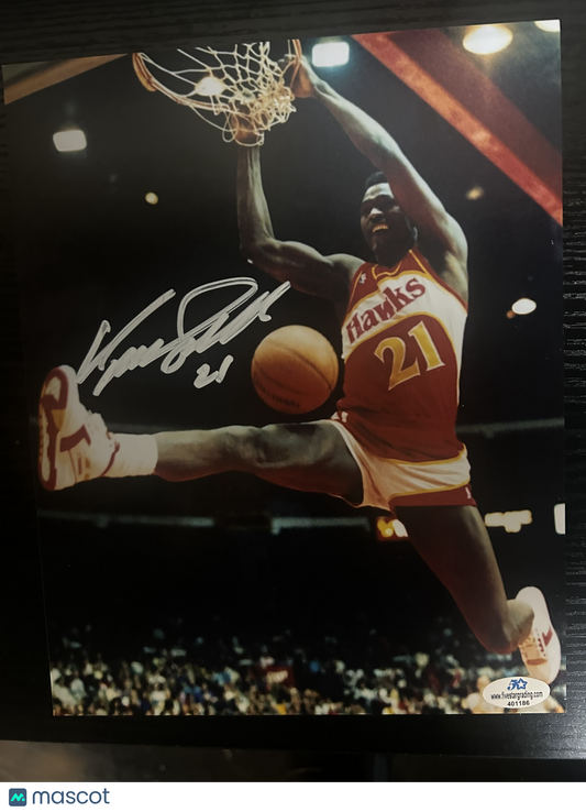 Dominique Wilkins Atlanta Hawks Signed Photo w/COA