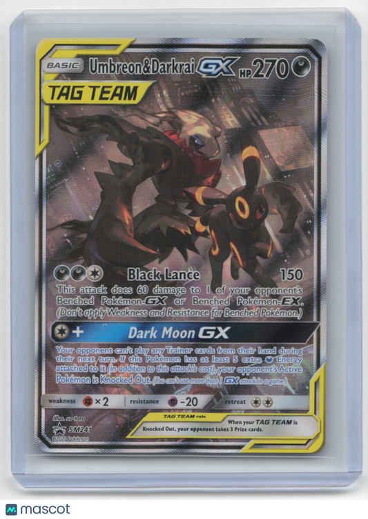 2020 Umbreon & Darkrai GX Pokemon Promos #SM241 Near Mint TAG TEAM