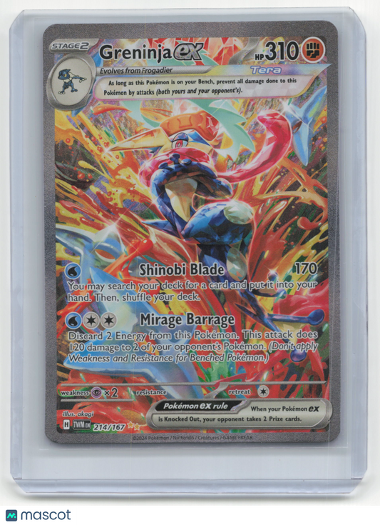 2024 Pokemon Greninja EX Twilight Masquerade #214/167