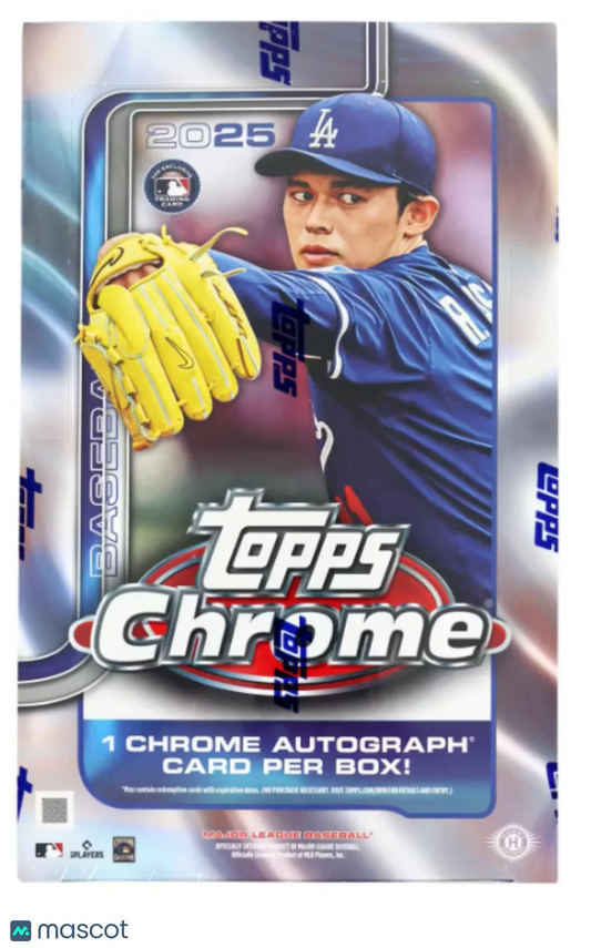2025 Topps Chrome Baseball Hobby Box - Papa Joey's Collectibles