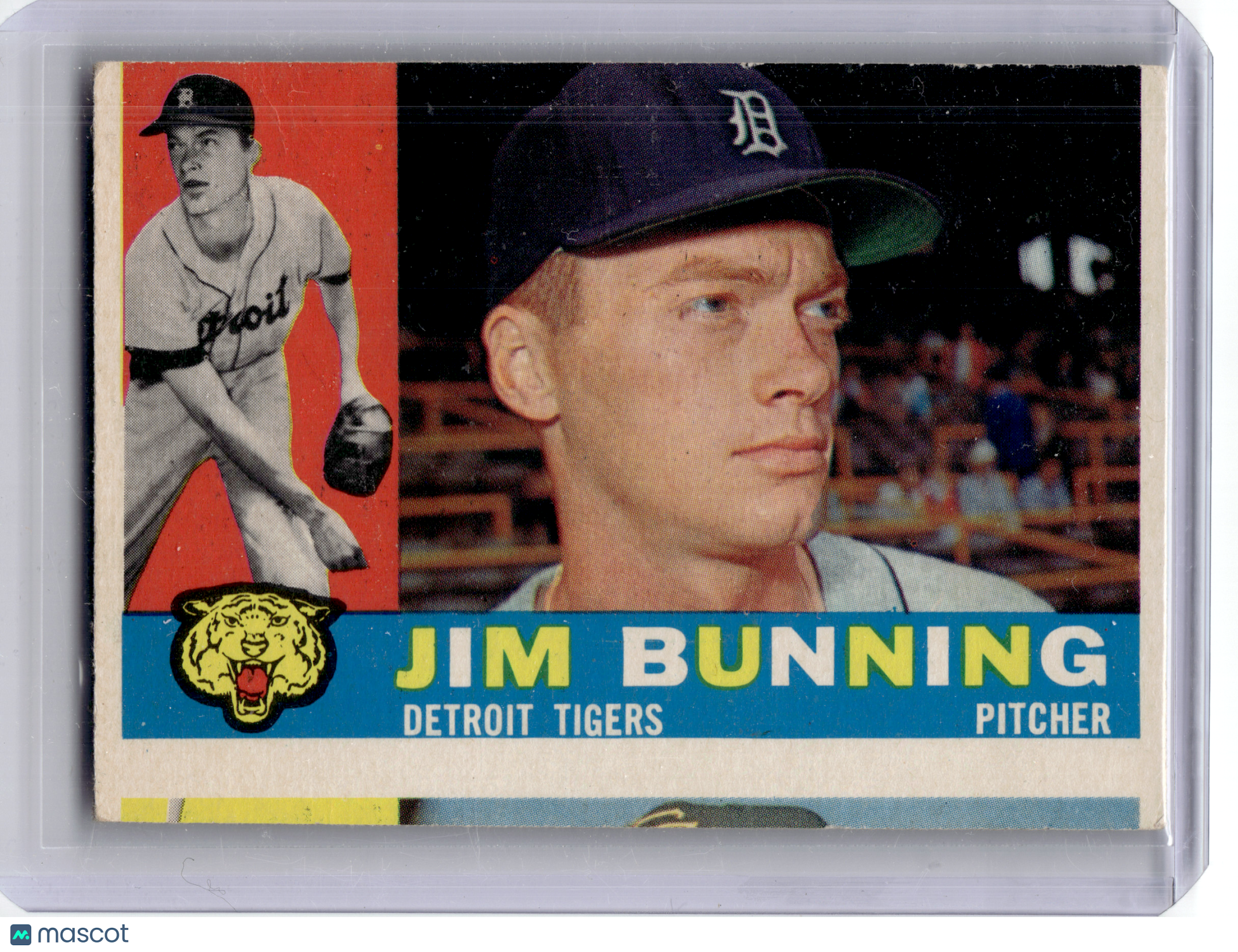 1960 Topps Baseball—Jim Bunning #502 —Very Good
