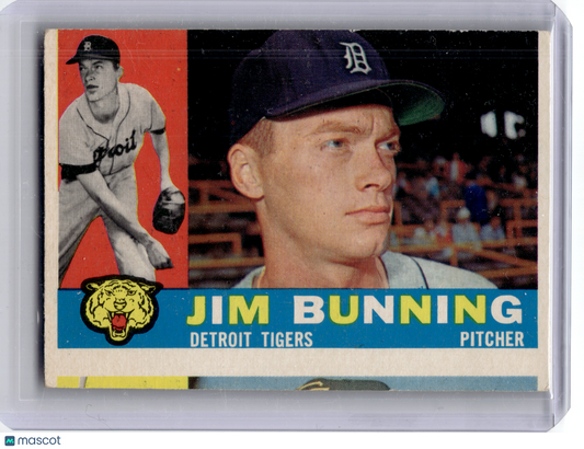 1960 Topps Baseball—Jim Bunning #502 —Very Good