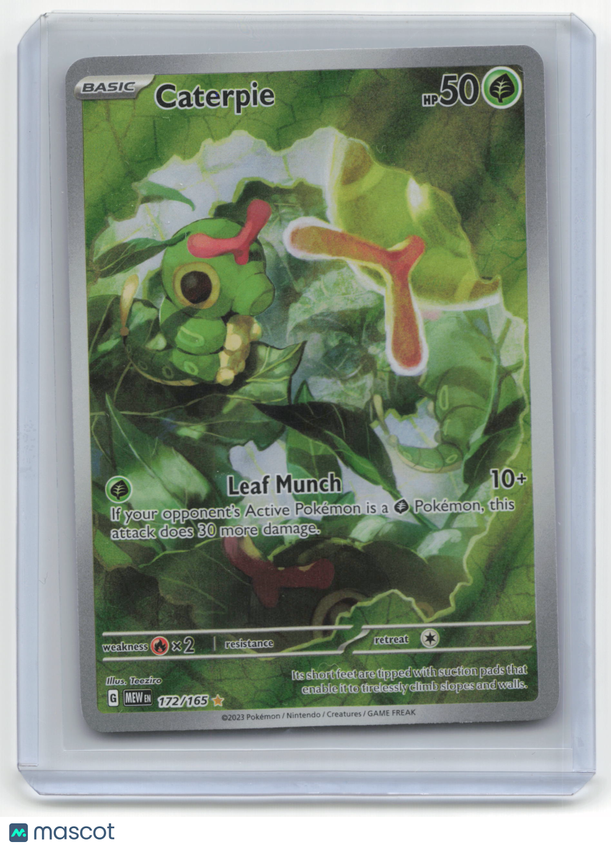 2023 Pokemon TCG Caterpie Pokemon 151 #172/165