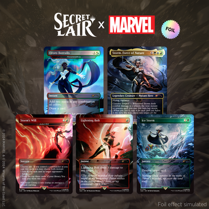 2024 Magic: The Gathering Secret Lair x Marvel's Storm (Rainbow Foil Edition)
