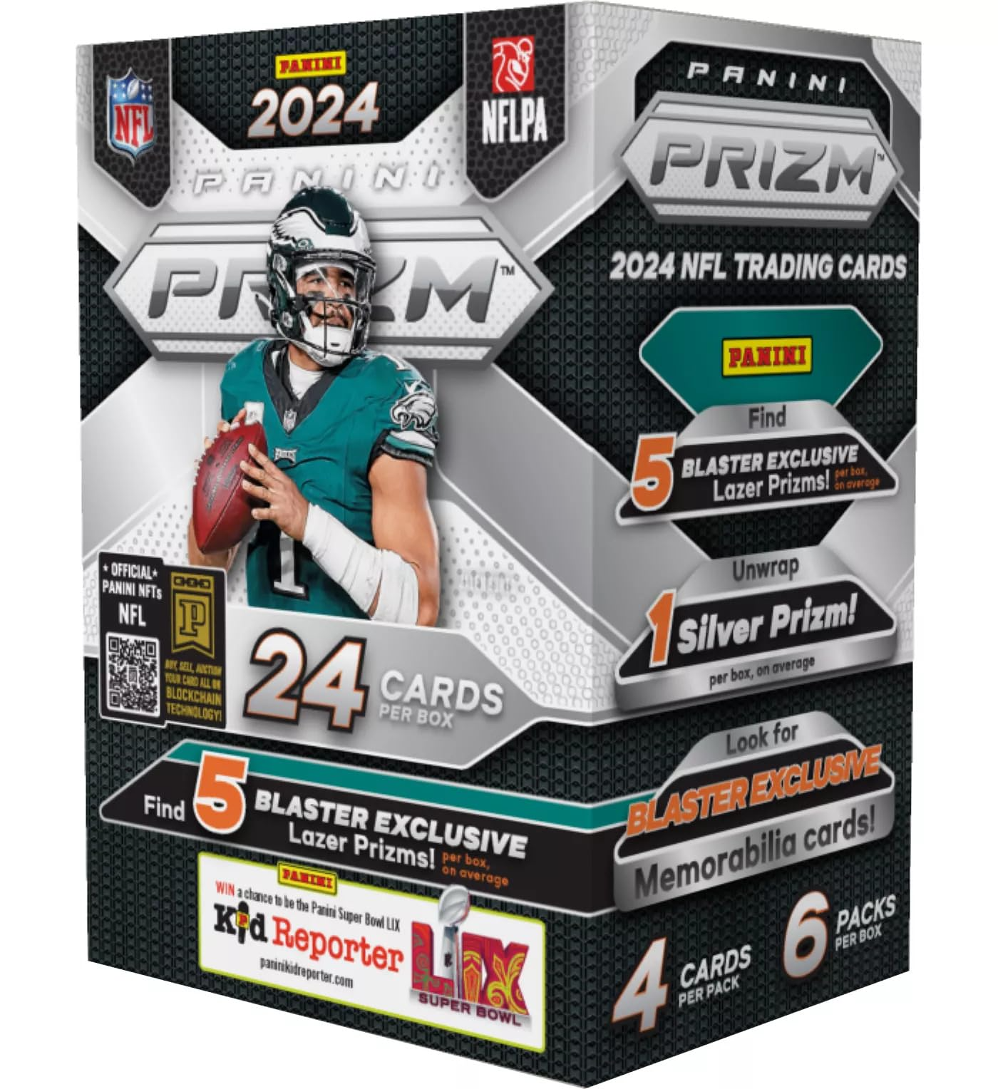 2024 Panini Prizm Football Lazer Prizm Blaster Box