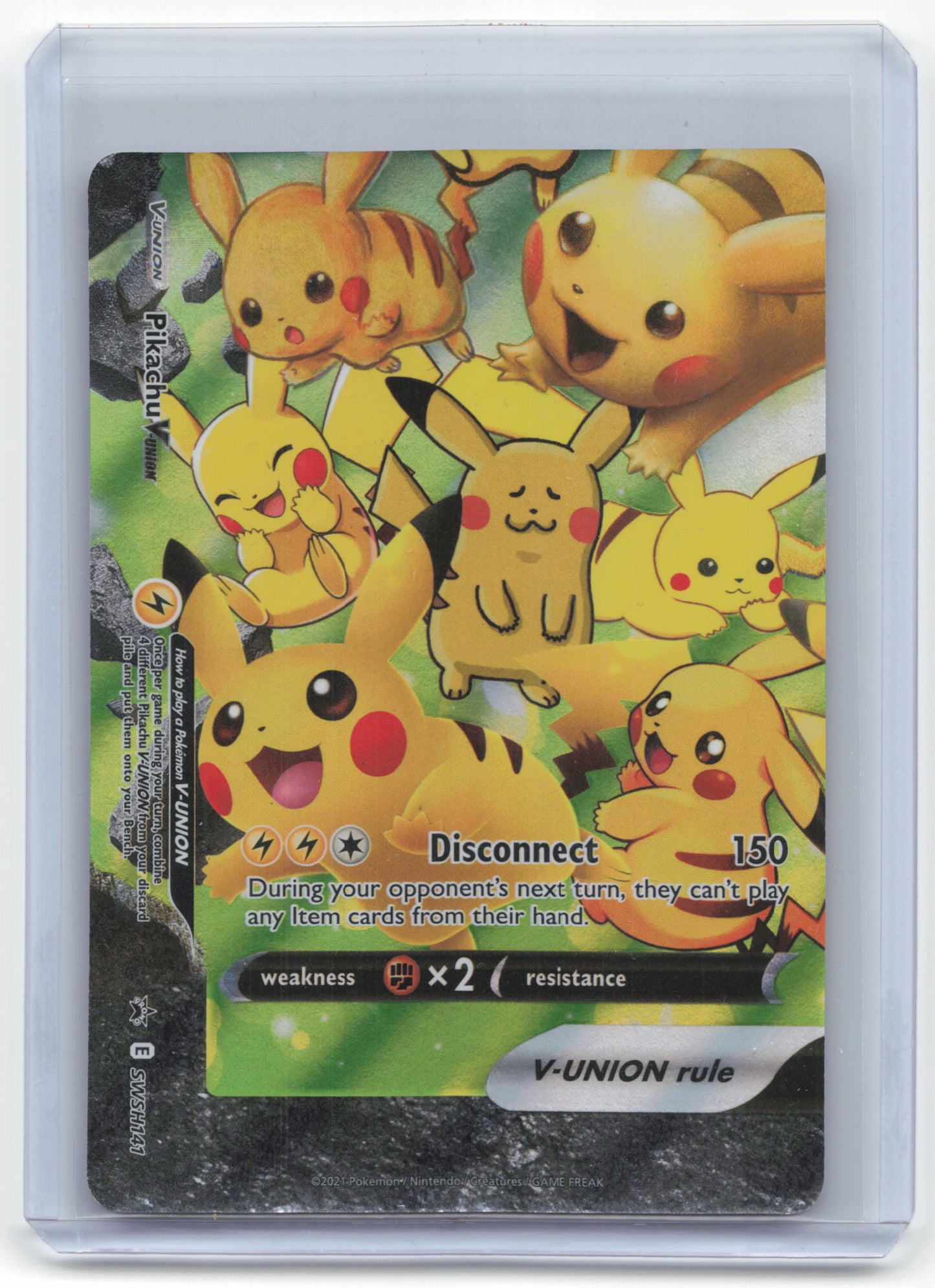 2021 Pokemon Pikachu V-Union SWSH Black Star Promos #SWSH139 (Full Set)