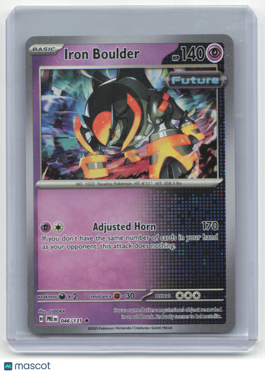 2024 Pokemon Iron Boulder Prismatic Evolutions #046/131