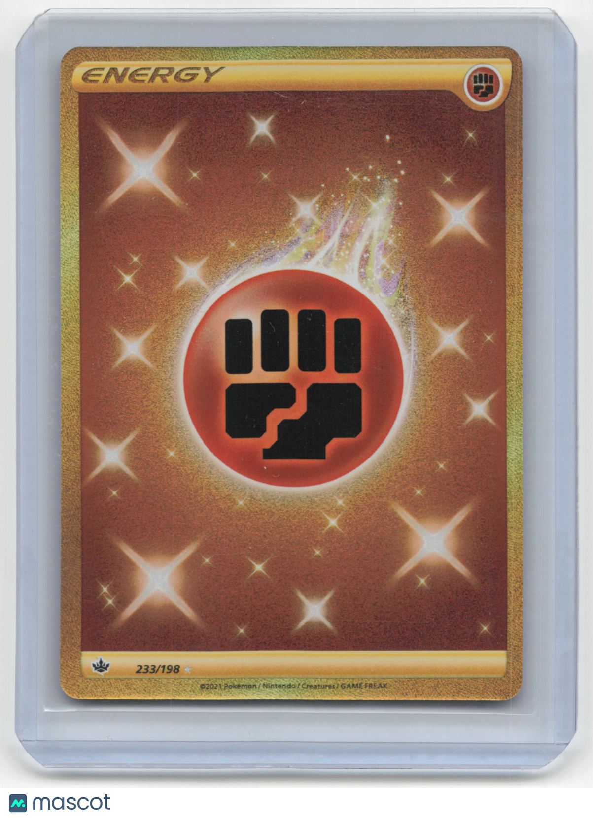 2021 Pokemon Basic Fighting Energy Sword & Shield - Chilling Reign #233/198