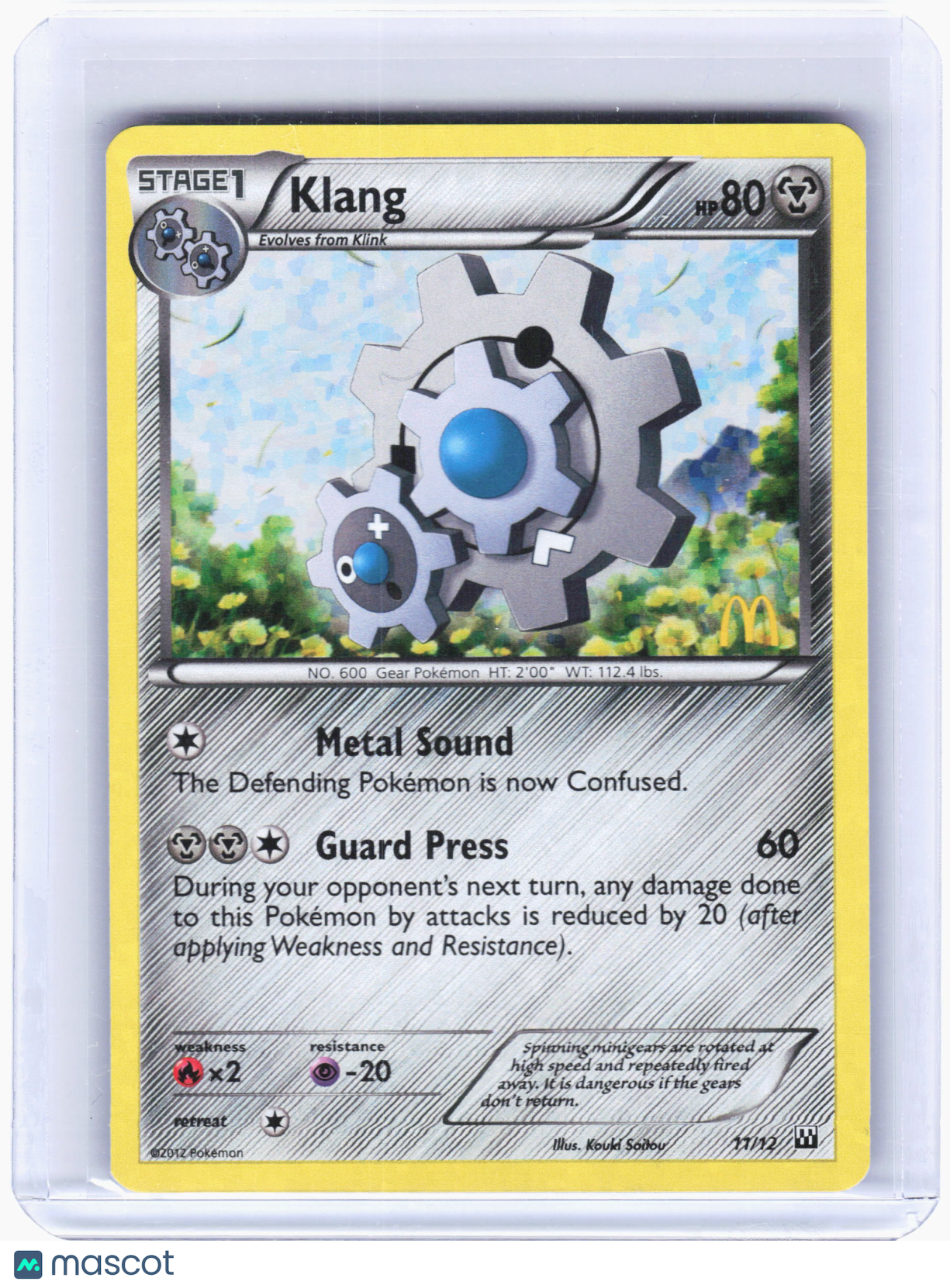 2012 Pokemon—Klang #11/12 McDonald's 2012—Promo Holo
