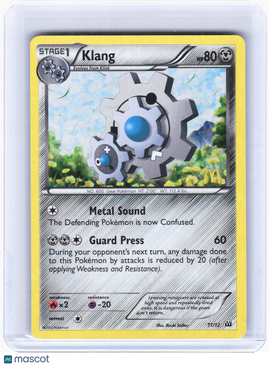 2012 Pokemon—Klang #11/12 McDonald's 2012—Promo Holo
