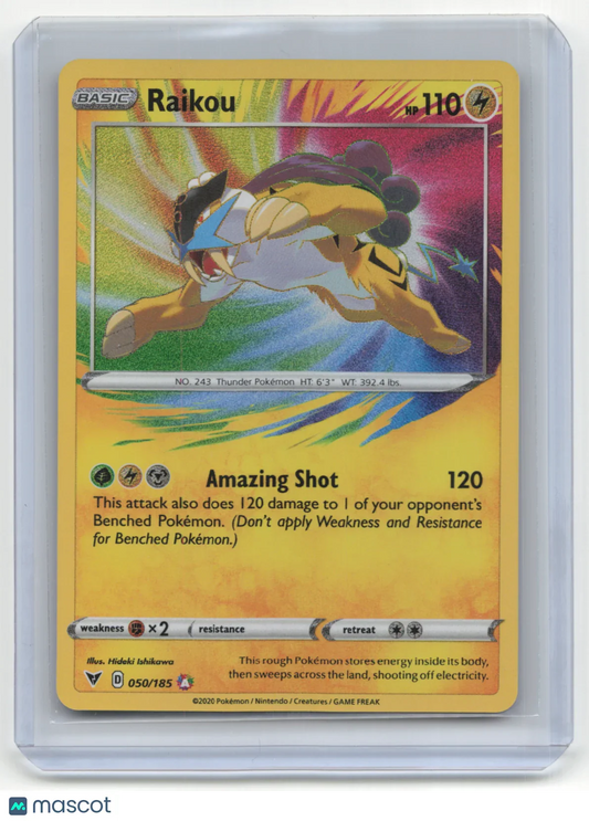 2020 Pokemon Raikou Vivid Voltage #050/185 - Papa Joey's Collectibles