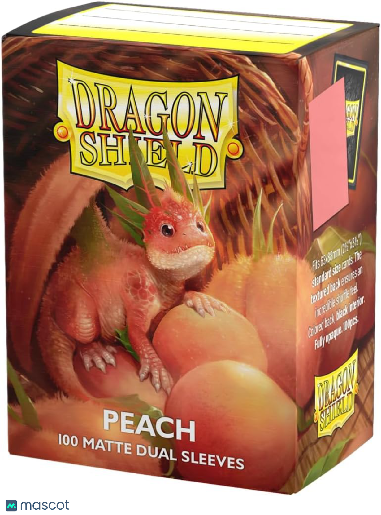 Dragon Shield Standard 20 Pt. Peach Matte Card Sleeves