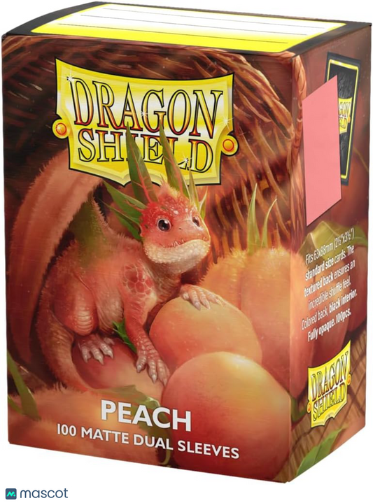 Dragon Shield Standard 20 Pt. Peach Matte Card Sleeves