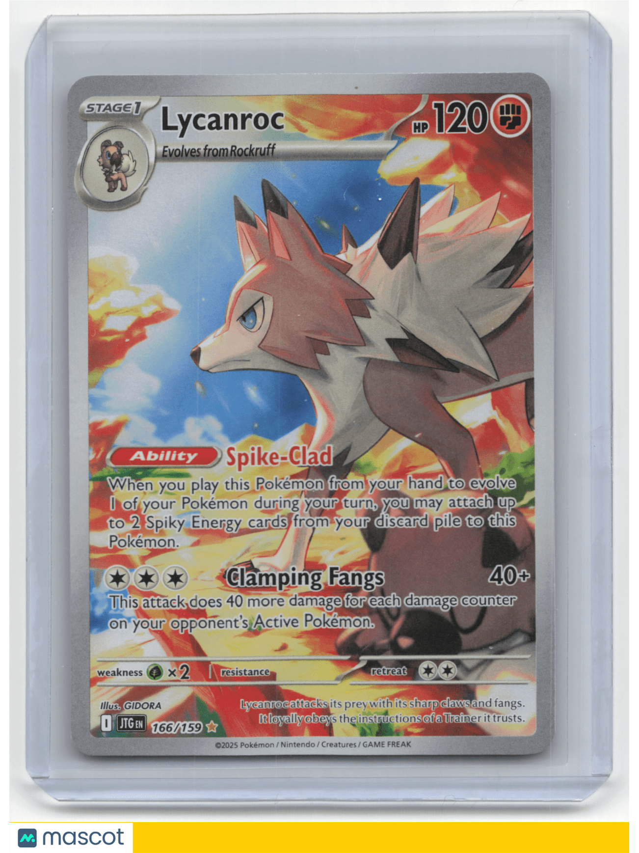 2025 Pokemon TCG Lycanroc Journey Together #166/159 TCG/CCG