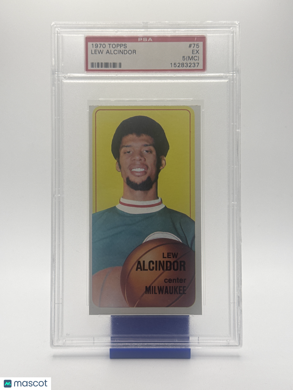 1970 Topps Basketball—Lew Alcindor #75 —PSA 5