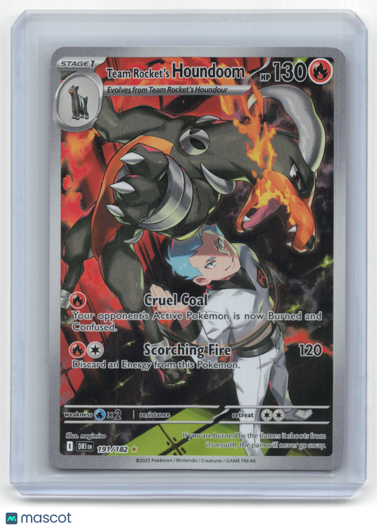 2025 Pokemon Team Rocket's Houndoom Destined Rivals #191/182
