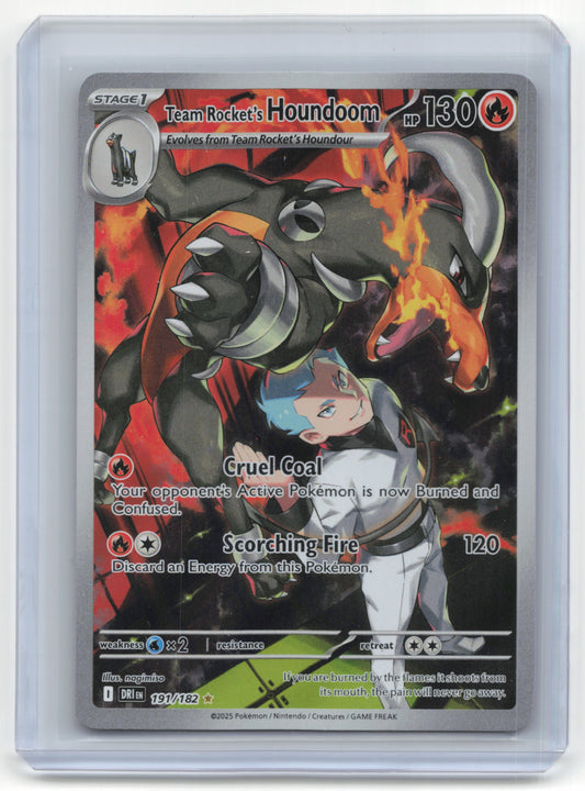 2025 Pokemon Team Rocket's Houndoom Destined Rivals #191/182