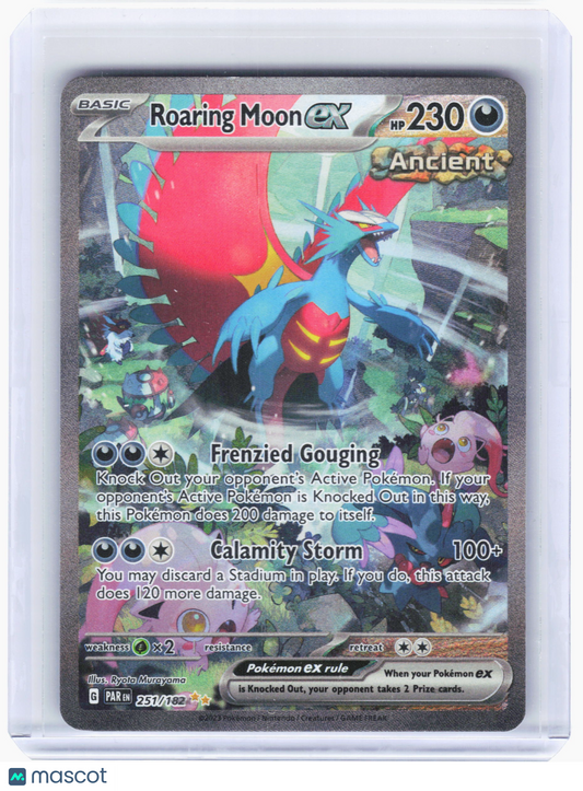 2023 Pokemon—Roaring Moon ex #251 Paradox Rift—Special Illustration Rare Holo