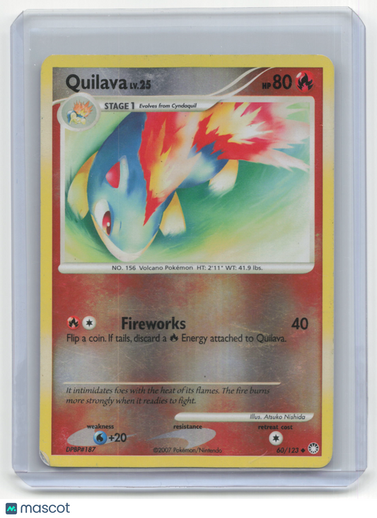 2007 Pokemon TCG Quilava Mysterious Treasures #60/123