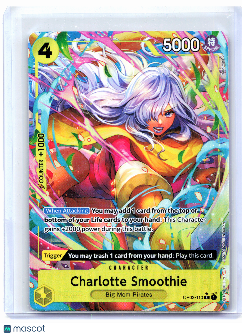 2024 One Piece—Charlotte Smoothie (Alt Art) #OP03-110 The Best Vol. 1—Rare Foil