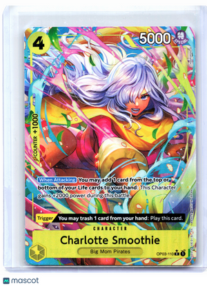 2024 One Piece—Charlotte Smoothie (Alt Art) #OP03-110 The Best Vol. 1—Rare Foil