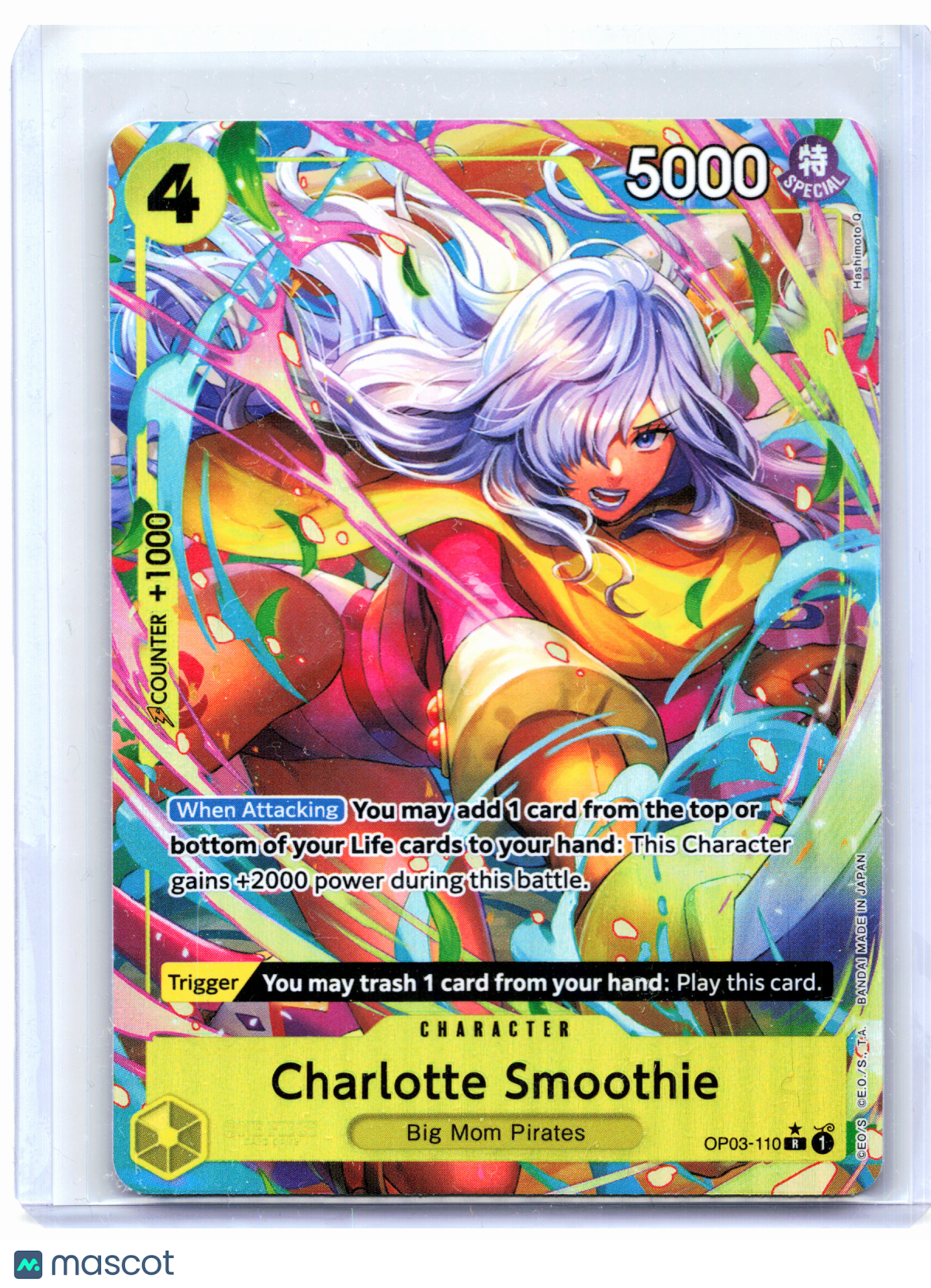 2024 One Piece—Charlotte Smoothie (Alt Art) #OP03-110 The Best Vol. 1—Rare Foil
