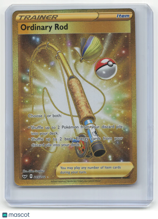 2020 Pokemon Ordinary Rod Sword & Shield #215/202 - Papa Joey's Collectibles