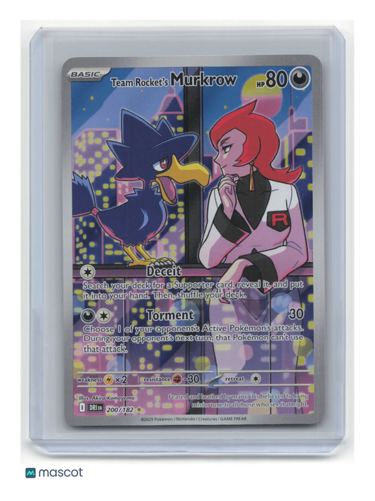 2025 Pokemon TCG Murkrow Sv10: Destined Rivals #200/182 - Papa Joey's Collectibles