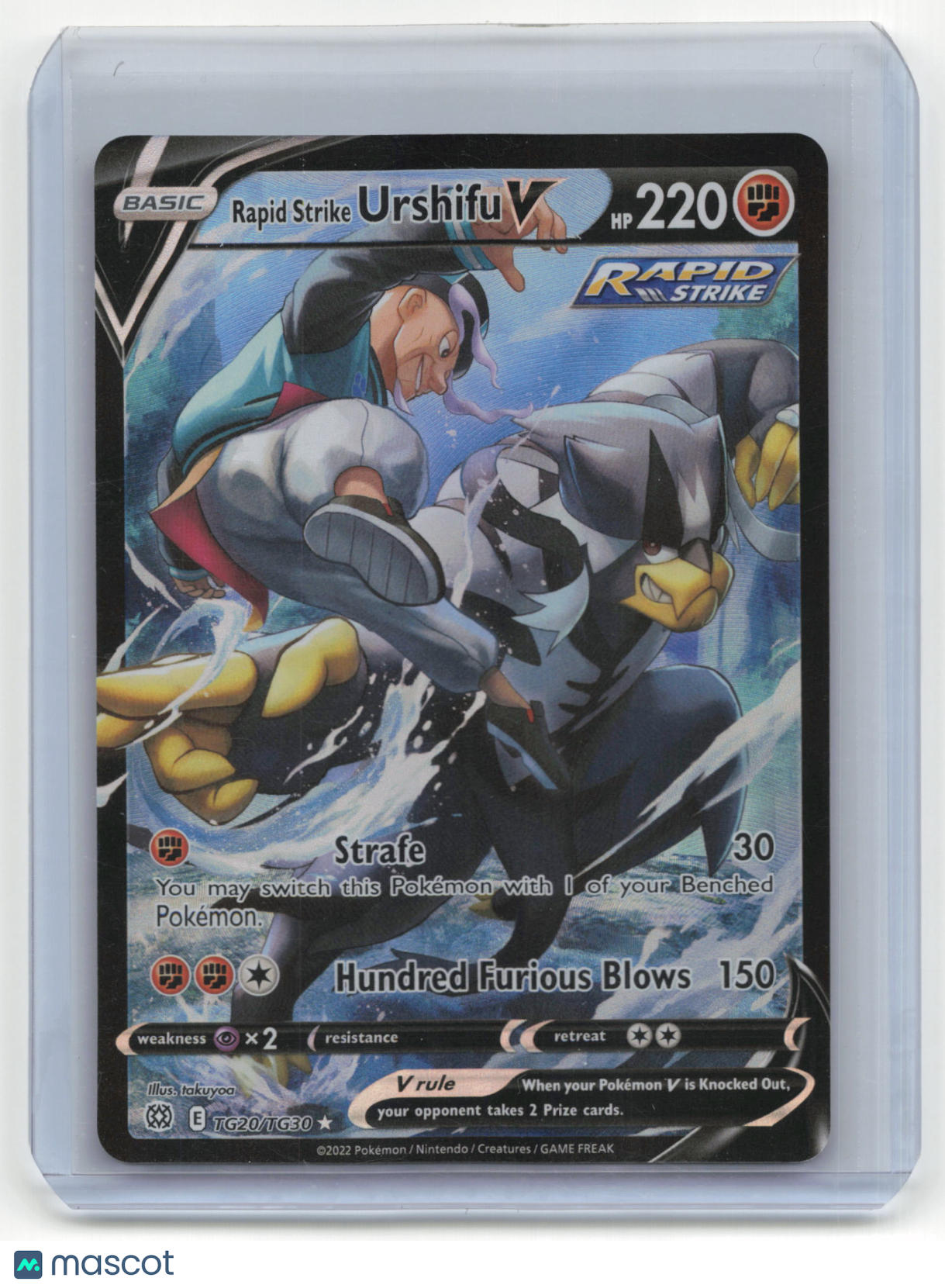 2022 Pokemon Rapid Strike Urshifu V Brilliant Stars #TG20/TG30