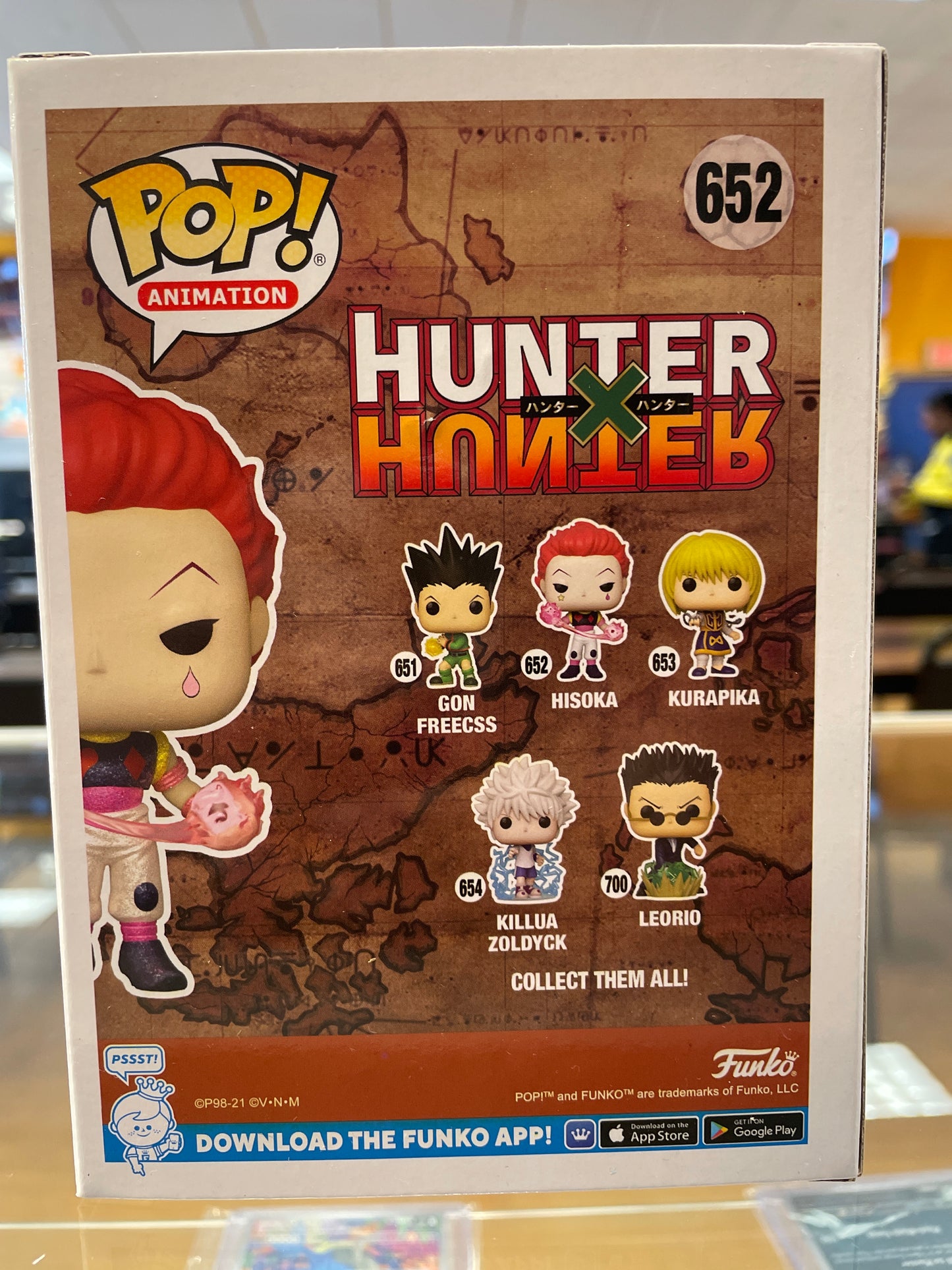 Funko MHA Hisoka #652(VG) Hot Topic Excl., Diamond KEITH SILVERSTEIN Auto PSA