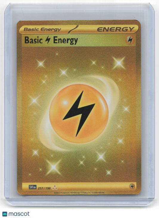 2023 Pokemon Basic Lightning Energy Scarlet & Violet #257/198 Near Mint - Papa Joey's Collectibles