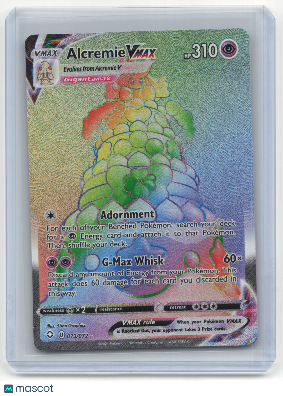 2021 Pokemon TCG Alcremie VMAX Shining Fates #073/072 - Papa Joey's Collectibles
