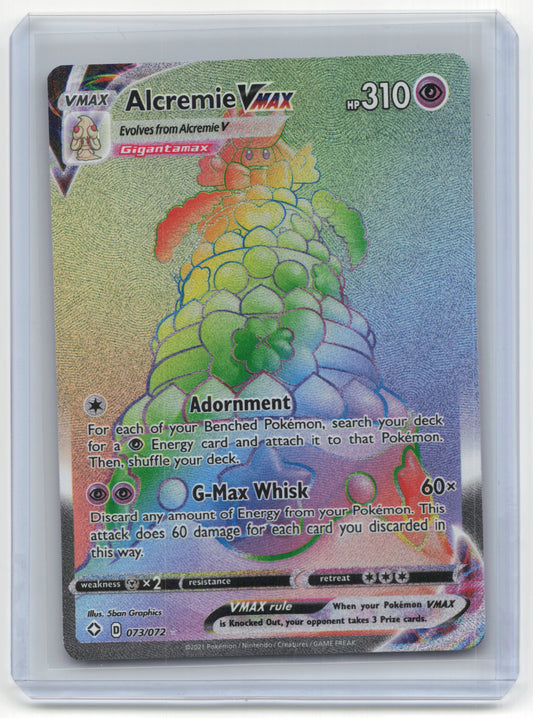 2021 Pokemon TCG Alcremie VMAX Shining Fates #073/072
