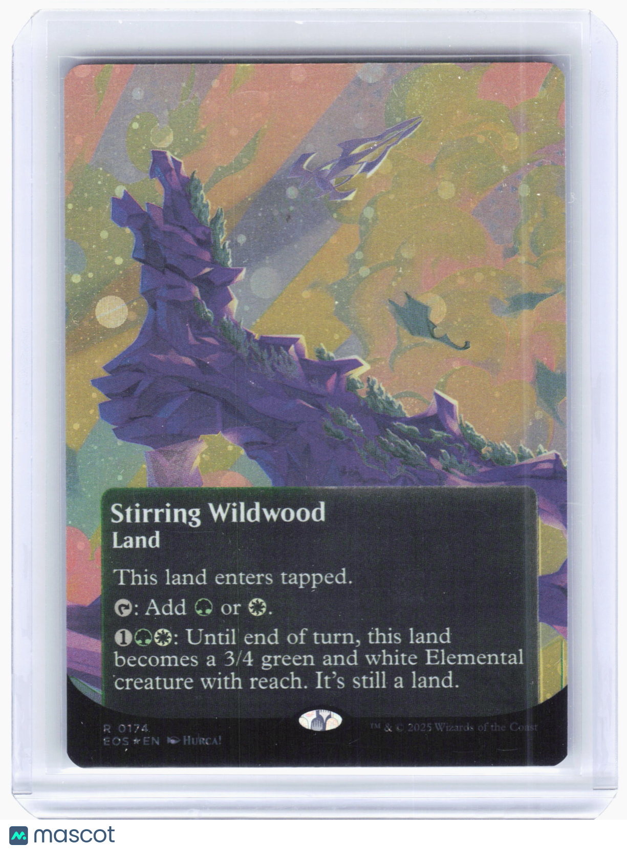 2025 Magic: The Gathering—Stirring Wildwood #0174 EOS—Rare Galaxy Foil