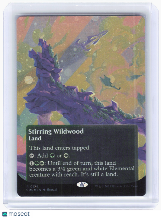 2025 Magic: The Gathering—Stirring Wildwood #0174 EOS—Rare Galaxy Foil