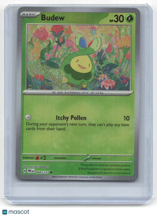 2025 Pokemon TCG Budew Prismatic Evolutions #004/131 Masterball Holo