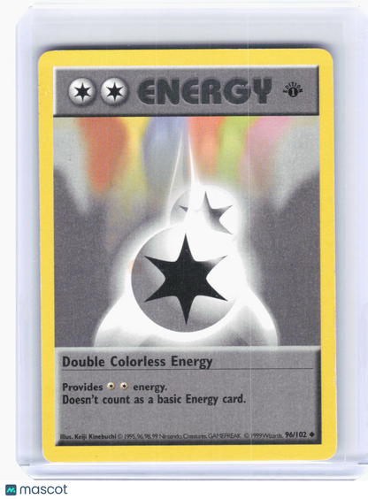 1999 Pokemon—Double Colorless Energy #96 Base Set (Shadowless)—1st Edition [LP]