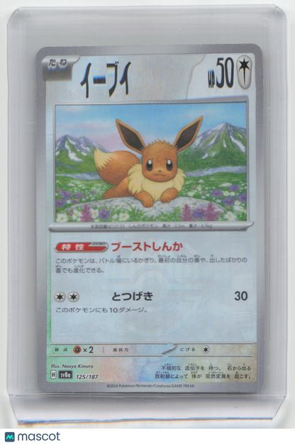 2024 Pokemon TCG—Eevee #125/187 Terastal Fest EX— Japanese MasterBall Holo