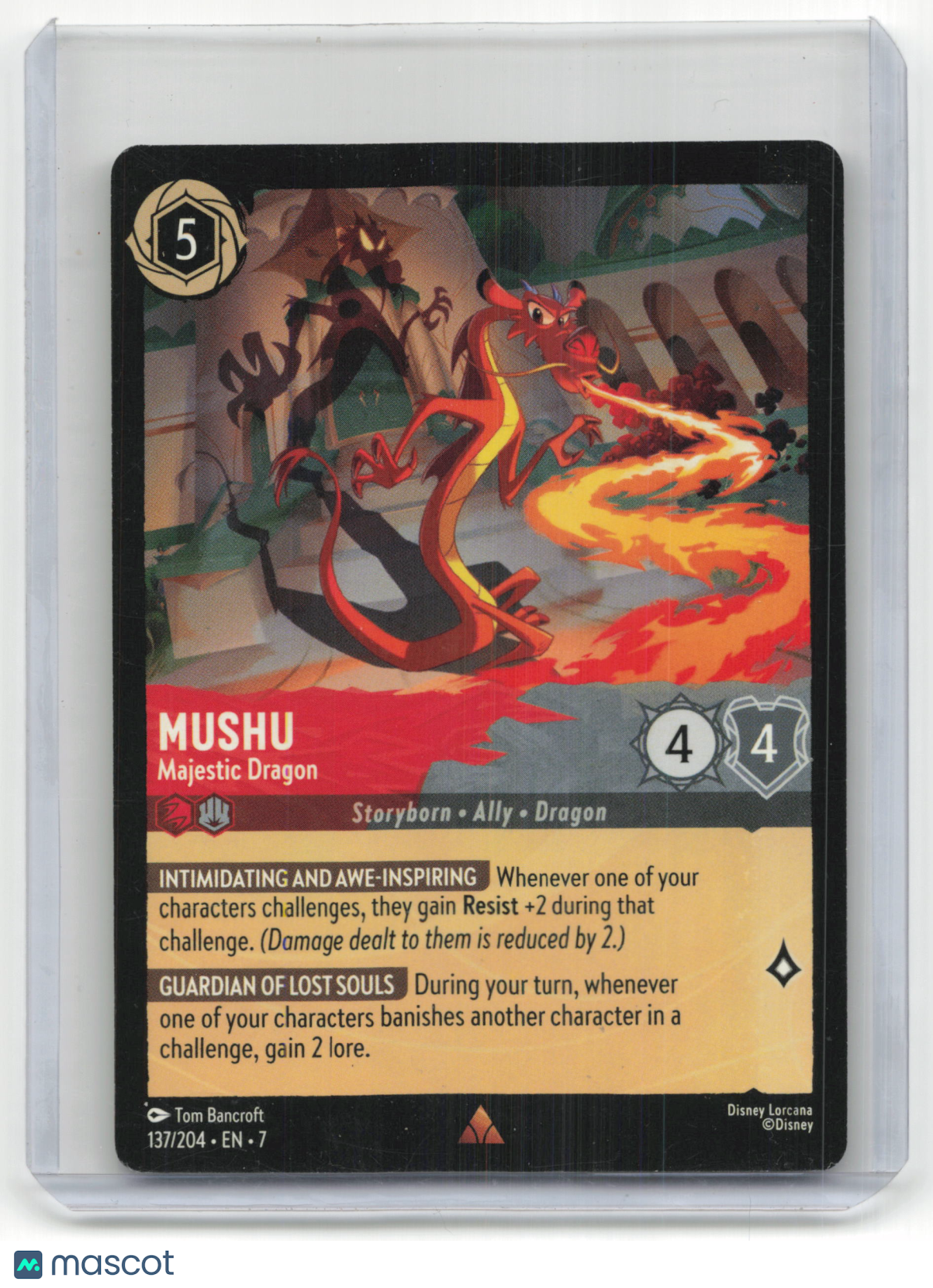 2025 Lorcana Mushu Archazia's Island #137/204 English