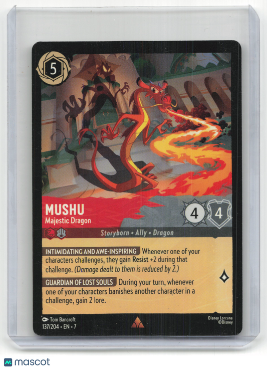 2025 Lorcana Mushu Archazia's Island #137/204 English