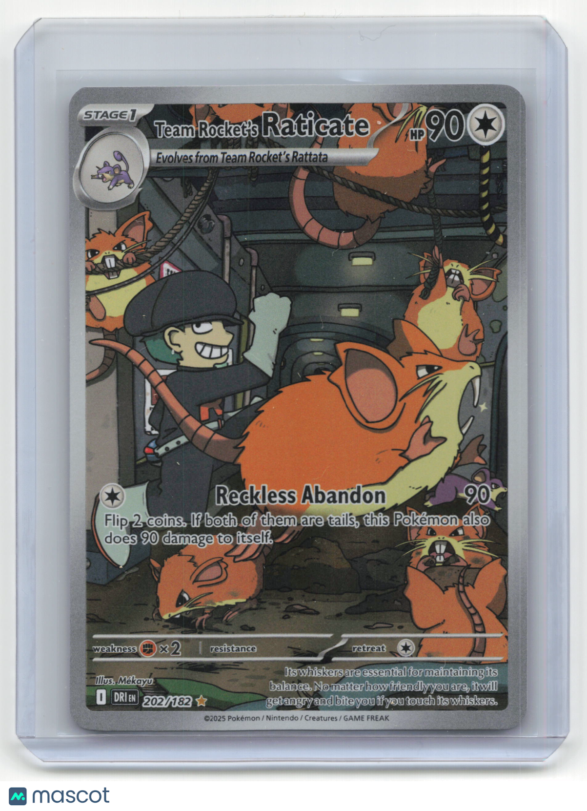 2025 Pokemon Team Rocket's Raticate Destined Rivals #202/182