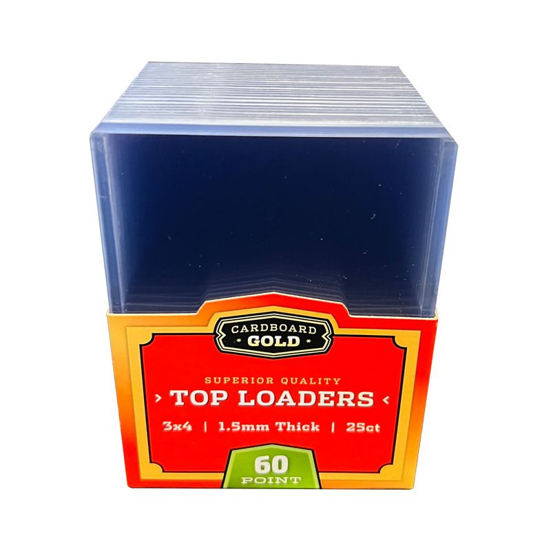 Cardboard Gold Standard 60 Pt. Clear 3" x 4" Toploader 25 ct.