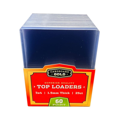 Cardboard Gold Standard 60 Pt. Clear 3" x 4" Toploader 25 ct.