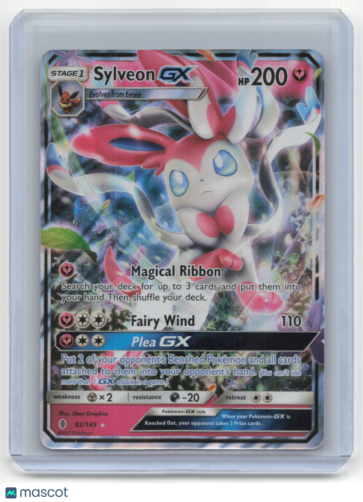 2017 Pokemon Sylveon GX Guardians Rising #92/145 Near Mint