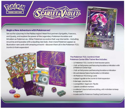 2023 Pokemon Scarlet & Violet (Miraidon) Pokemon Center Elite Trainer Box