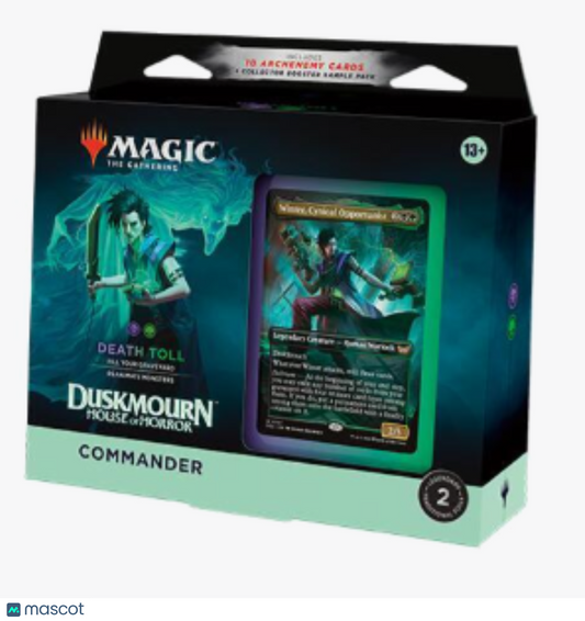 2024 Magic The Gathering Duskmourn Death Toll Commander Deck