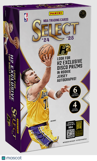 2024-2025 Panini Select H2 Basketball Hobby Box - Papa Joey's Collectibles